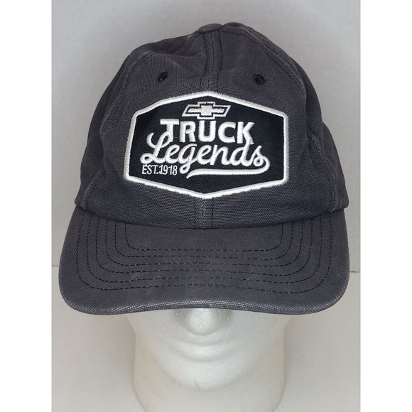 Chevy Truck Legend Casual Outdoor Grey USA Classic Adjustable Hat - Picture 1 of 7